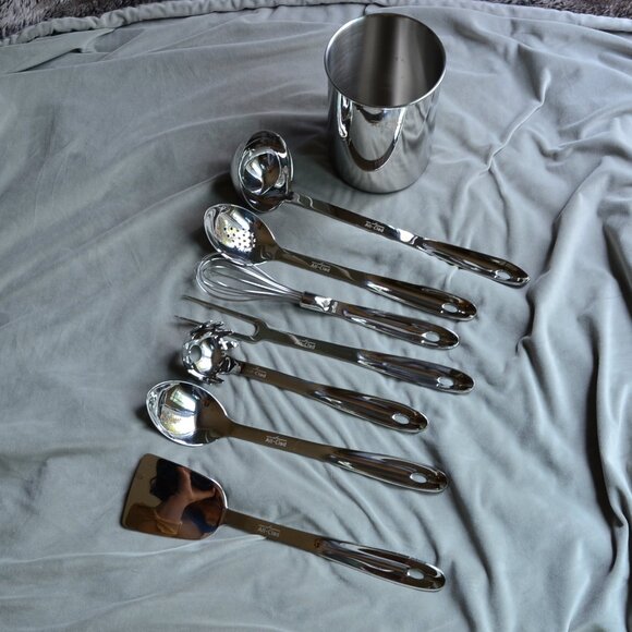 All-Clad Stainless Steel Kitchen Tool Set; 8 piece - Picture 1 of 15
